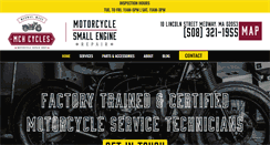 Desktop Screenshot of mchcycles.com